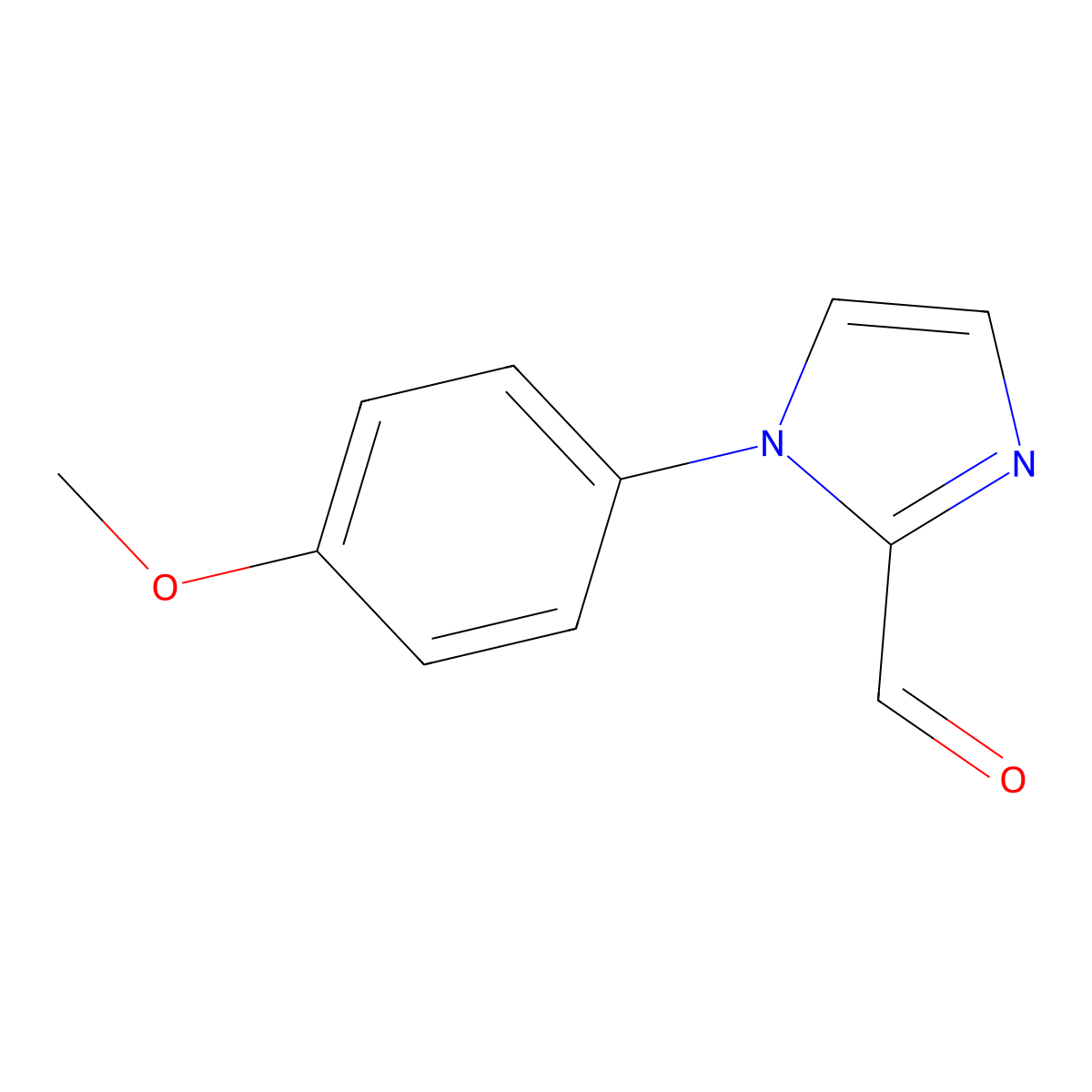 1-(4-Methoxyphenyl)-1h-imidazole-2-carbaldehyde molecular structure, CAS 5709-65-9