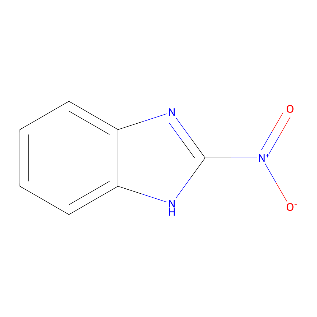2-Nitro-1H-benzimidazole molecular structure, CAS 5709-67-1