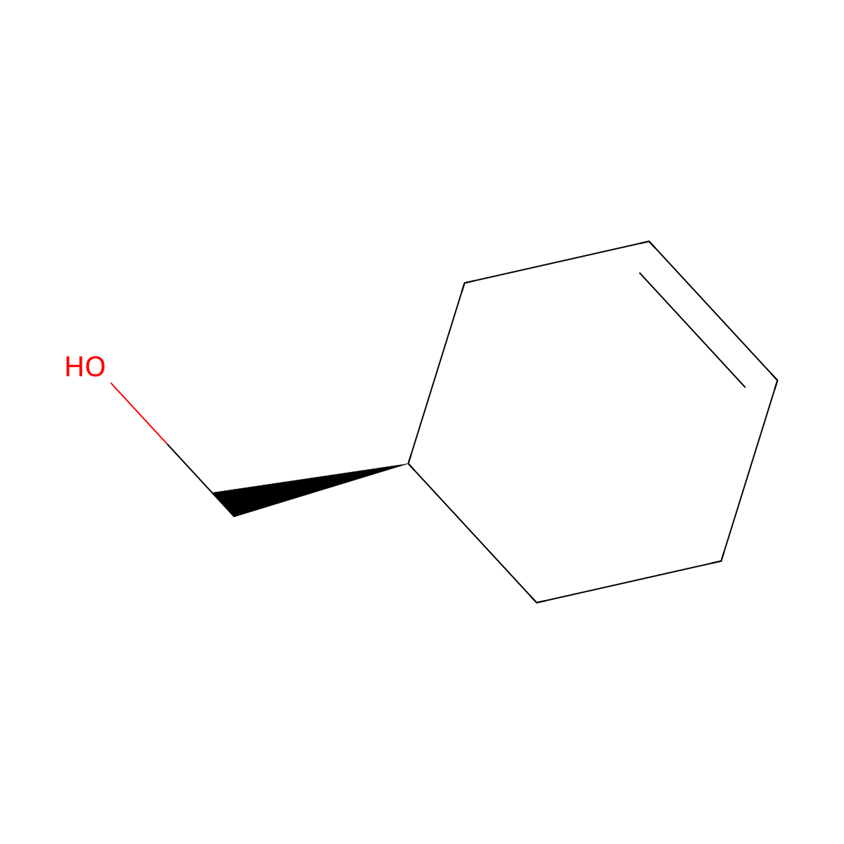 3-Cyclohexene-1-methanol, (R)- molecular structure, CAS 5709-99-9
