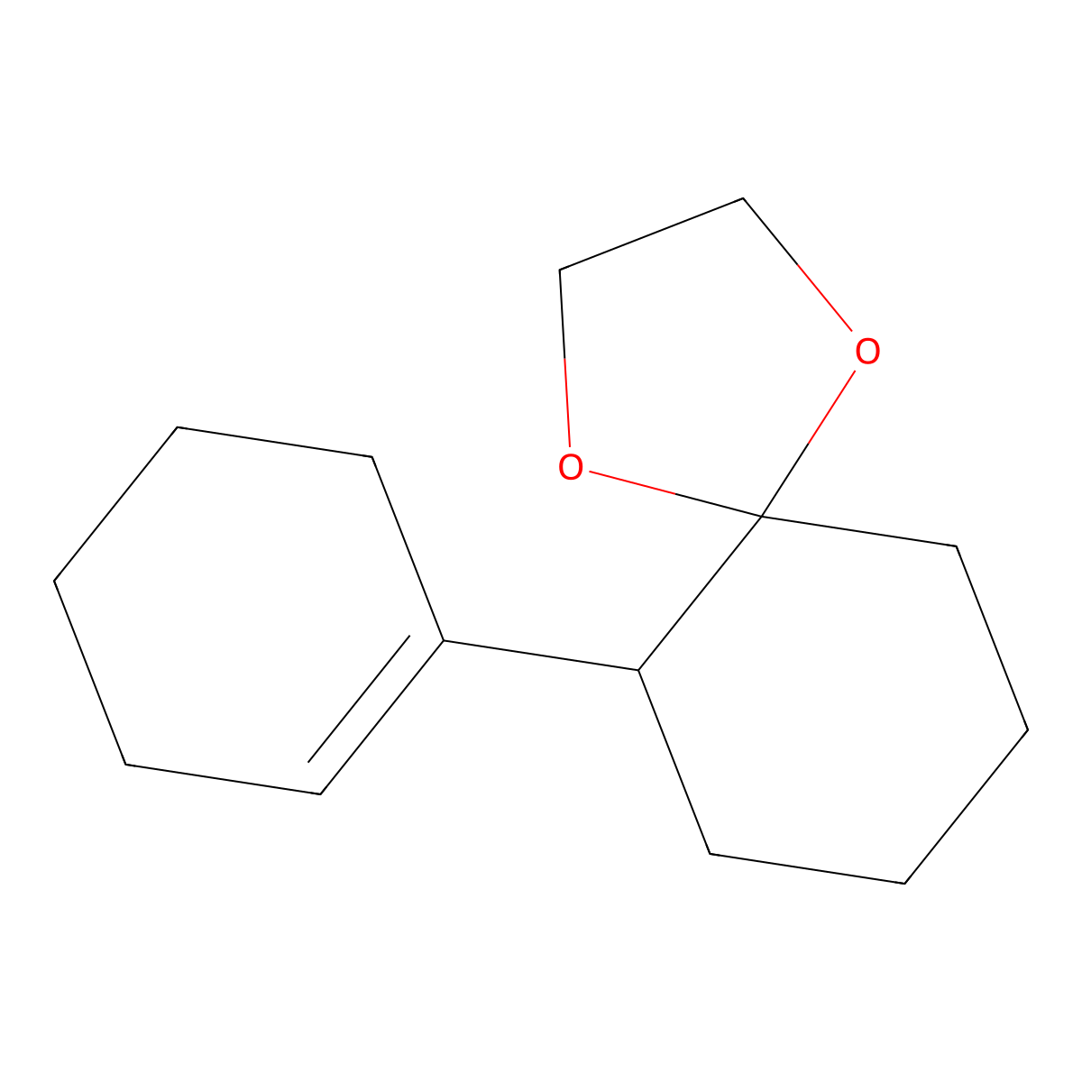 6-(1-Cyclohexen-1-yl)-1,4-dioxaspiro[4.5]decane molecular structure, CAS 57090-94-5