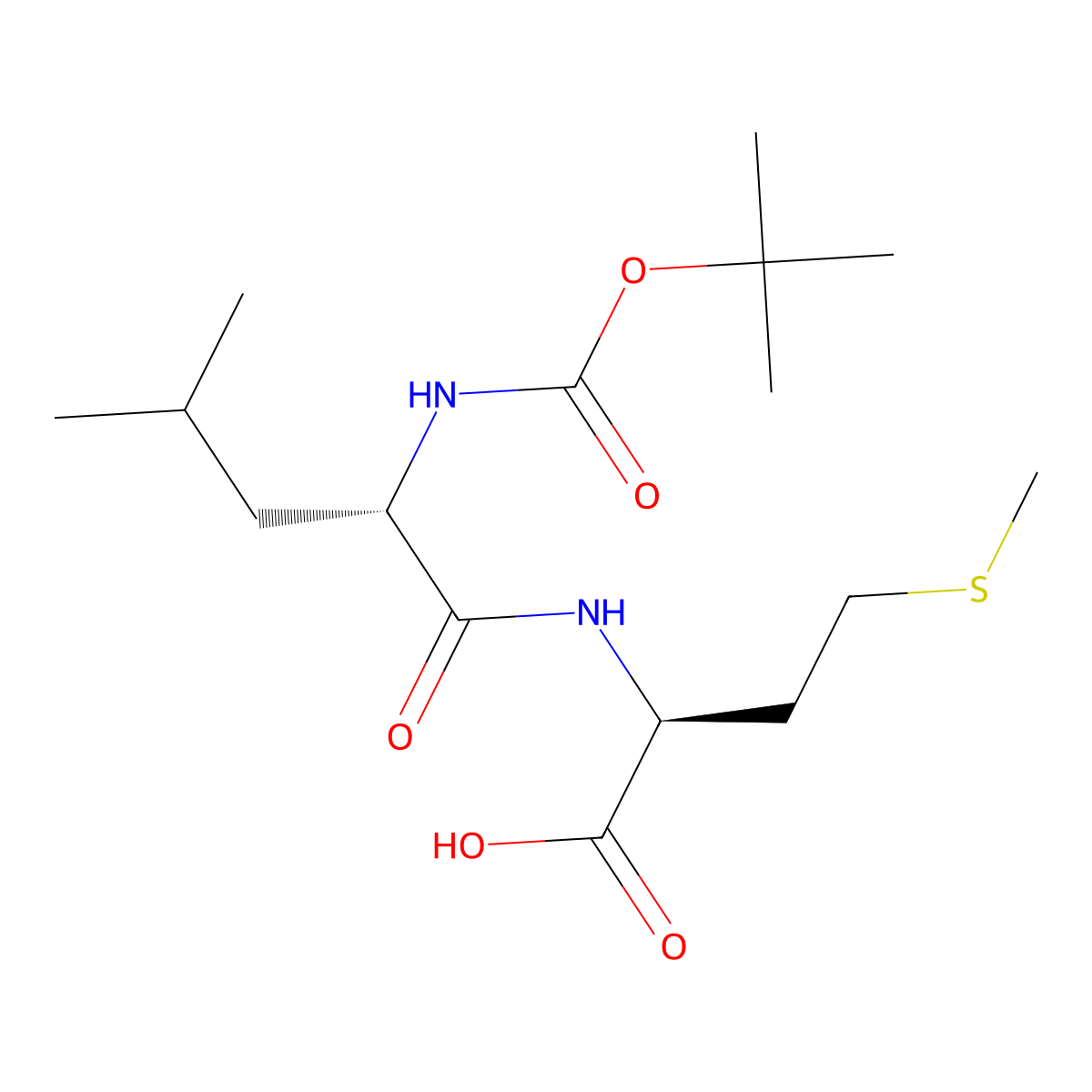 Boc-leu-met-OH molecular structure, CAS 57092-20-3
