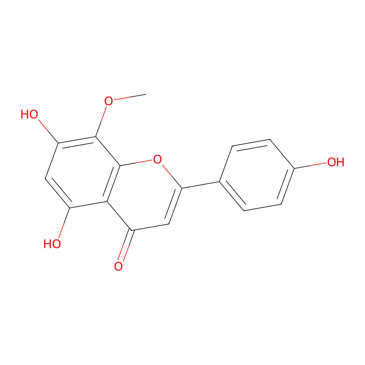 4'-Hydroxywogonin molecular structure, CAS 57096-02-3