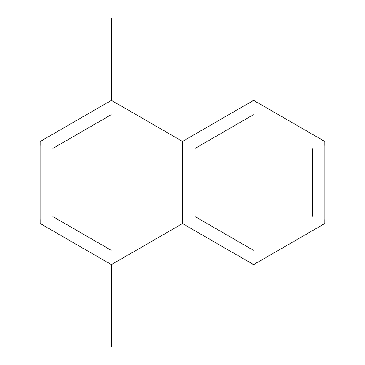 1,4-Dimethylnaphthalene molecular structure, CAS 571-58-4