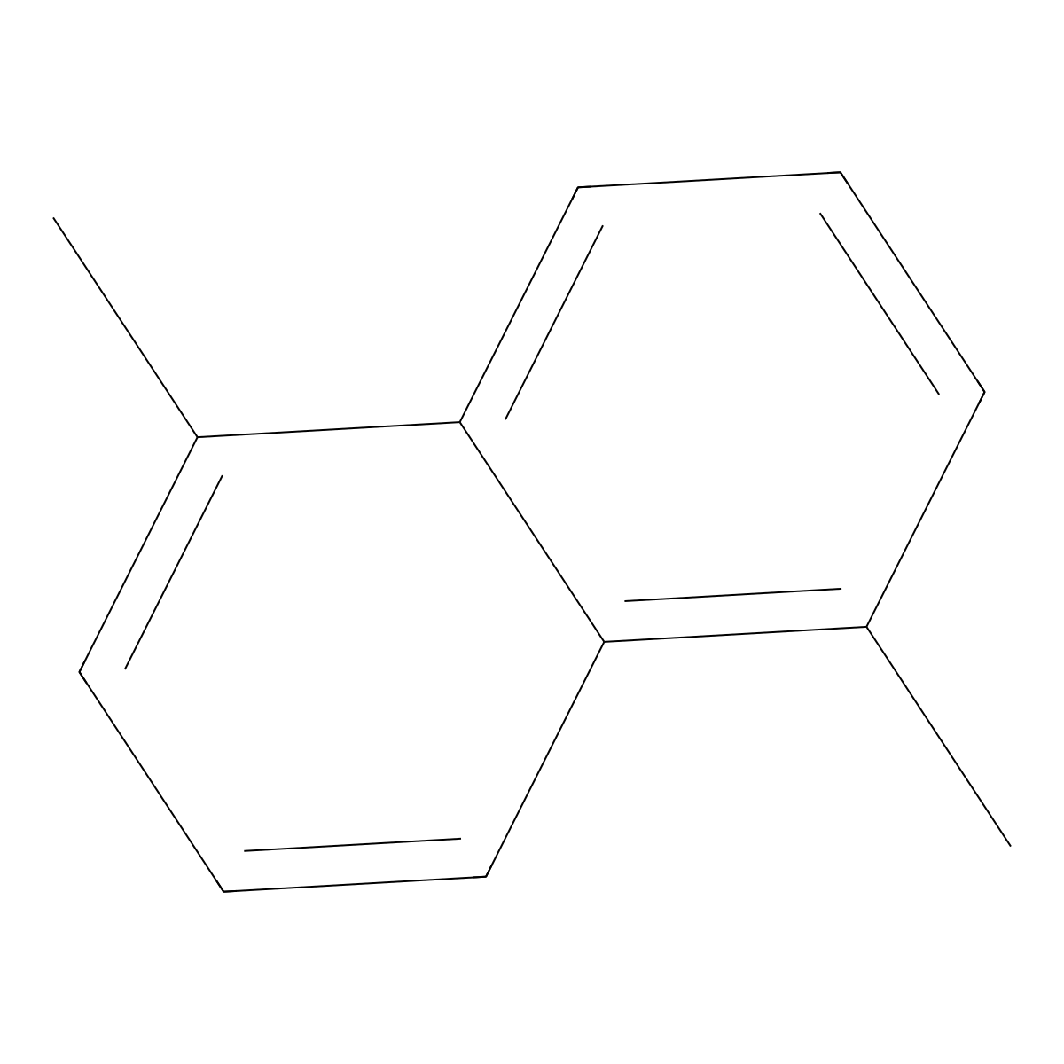1,5-Dimethylnaphthalene molecular structure, CAS 571-61-9