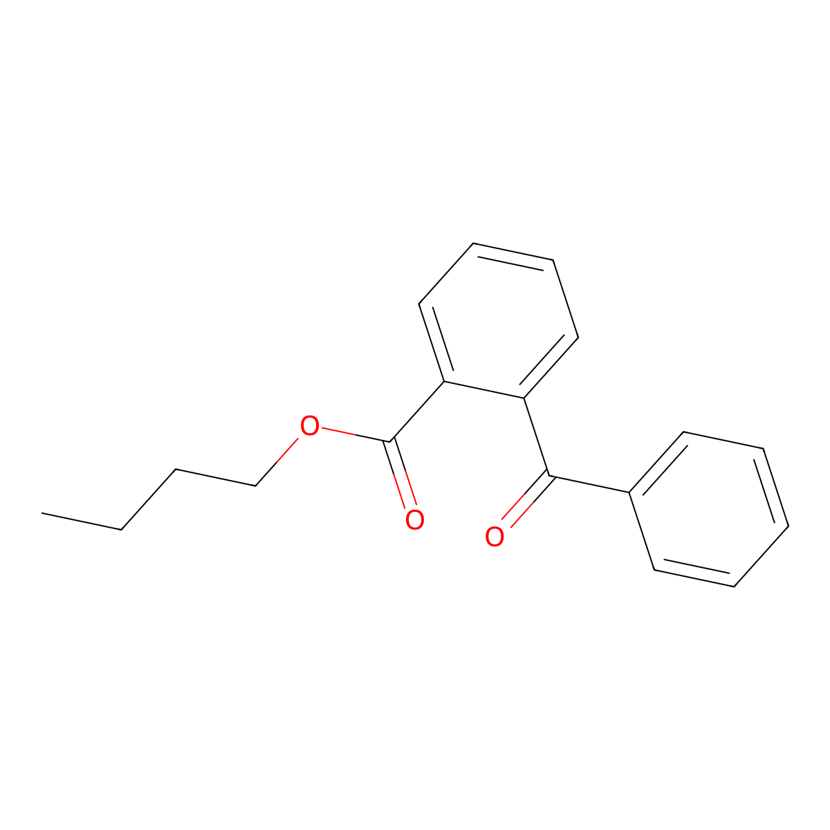 Butyl o-benzoylbenzoate molecular structure, CAS 571-98-2