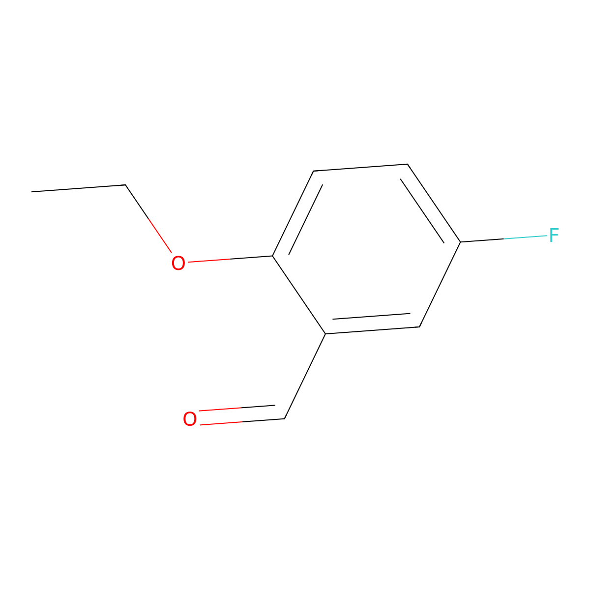 2-Ethoxy-5-fluorobenzaldehyde molecular structure, CAS 5710-35-0