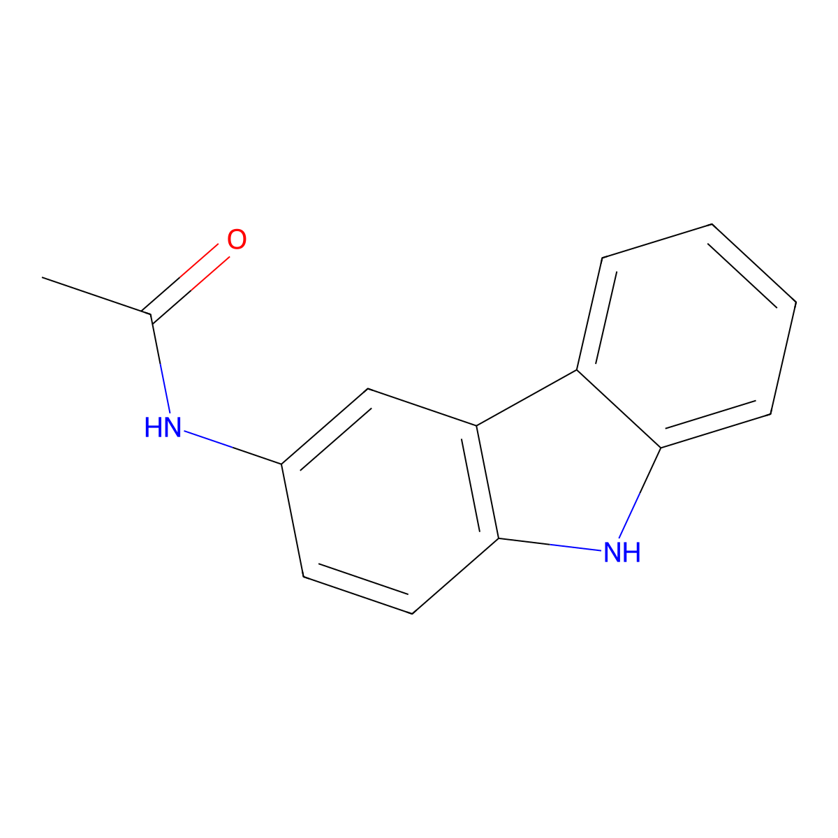 3-Acetylaminocarbazole molecular structure, CAS 57102-95-1