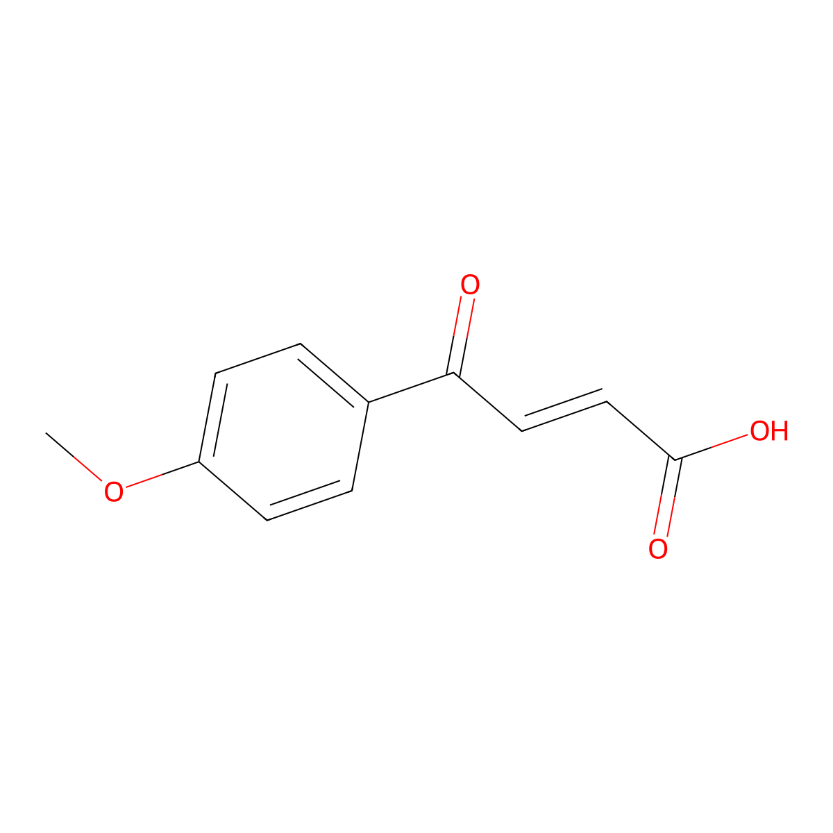 trans-3-(4-Methoxybenzoyl)acrylic acid molecular structure, CAS 5711-41-1