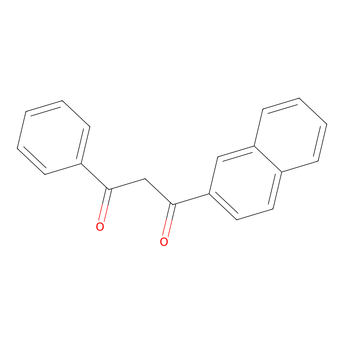1-(Naphthalen-2-yl)-3-phenylpropane-1,3-dione molecular structure, CAS 57114-80-4