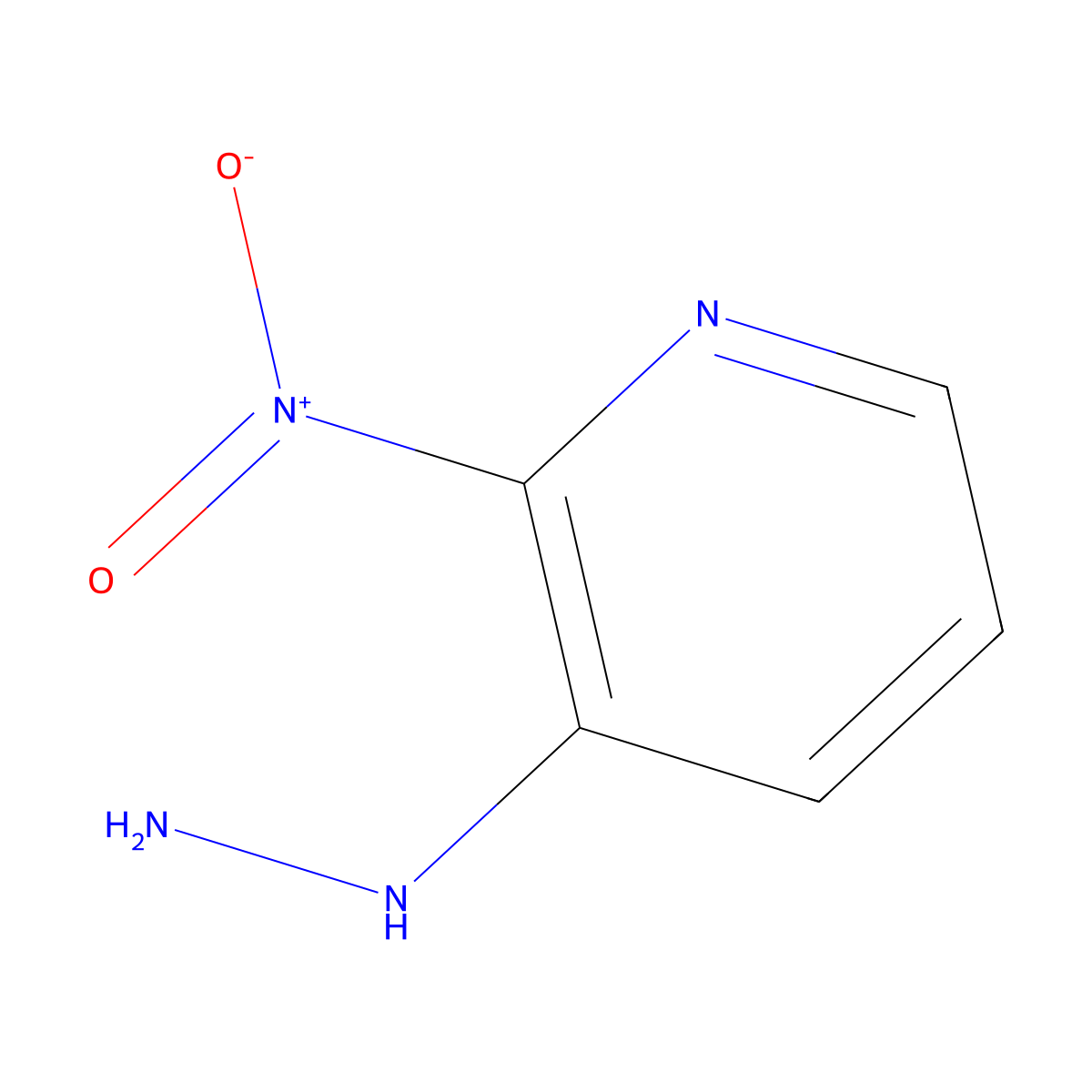 3-Hydrazinyl-2-nitropyridine molecular structure, CAS 57115-43-2