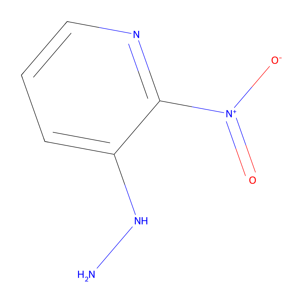3-Hydrazinyl-2-nitropyridine molecular structure, CAS 57115-43-2