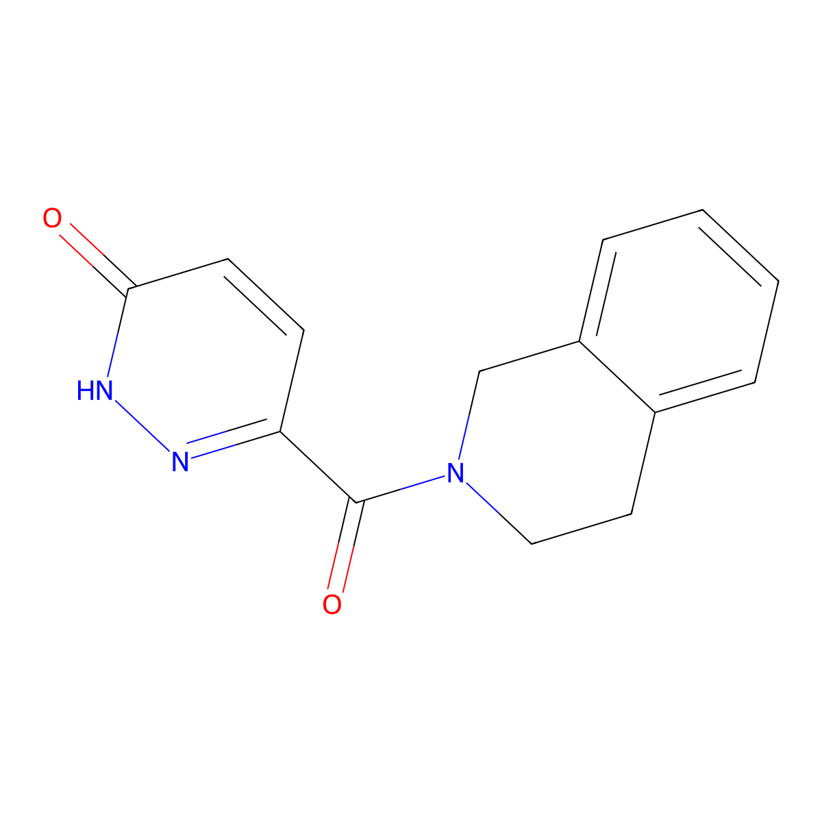 3-(3,4-dihydro-1H-isoquinoline-2-carbonyl)-1H-pyridazin-6-one molecular structure, CAS 571153-80-5