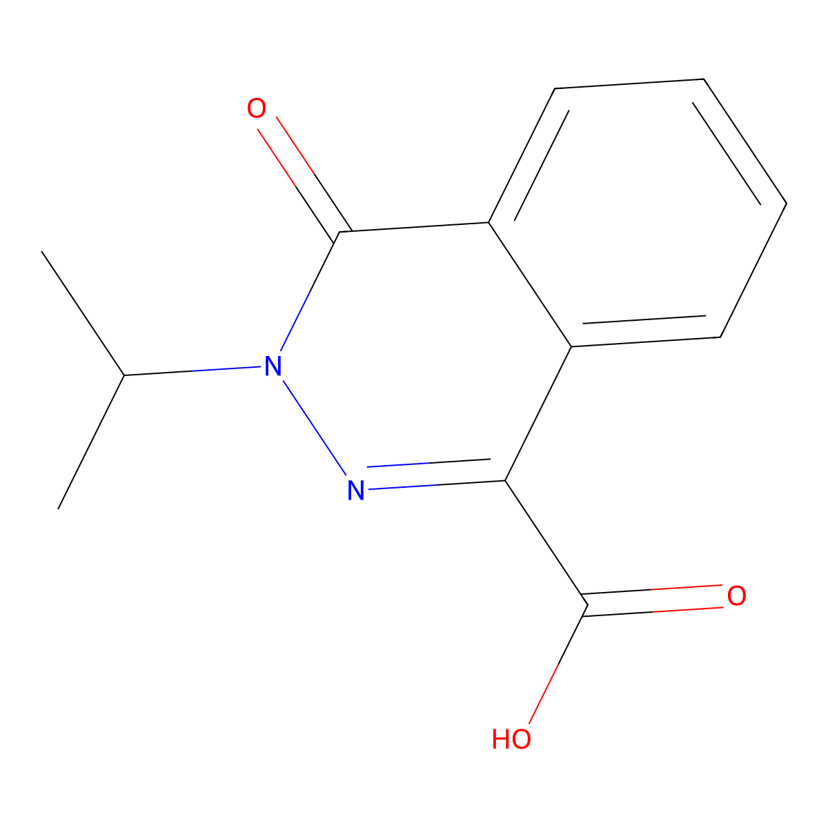 4-Oxo-3-(propan-2-yl)-3,4-dihydrophthalazine-1-carboxylic acid molecular structure, CAS 571155-01-6
