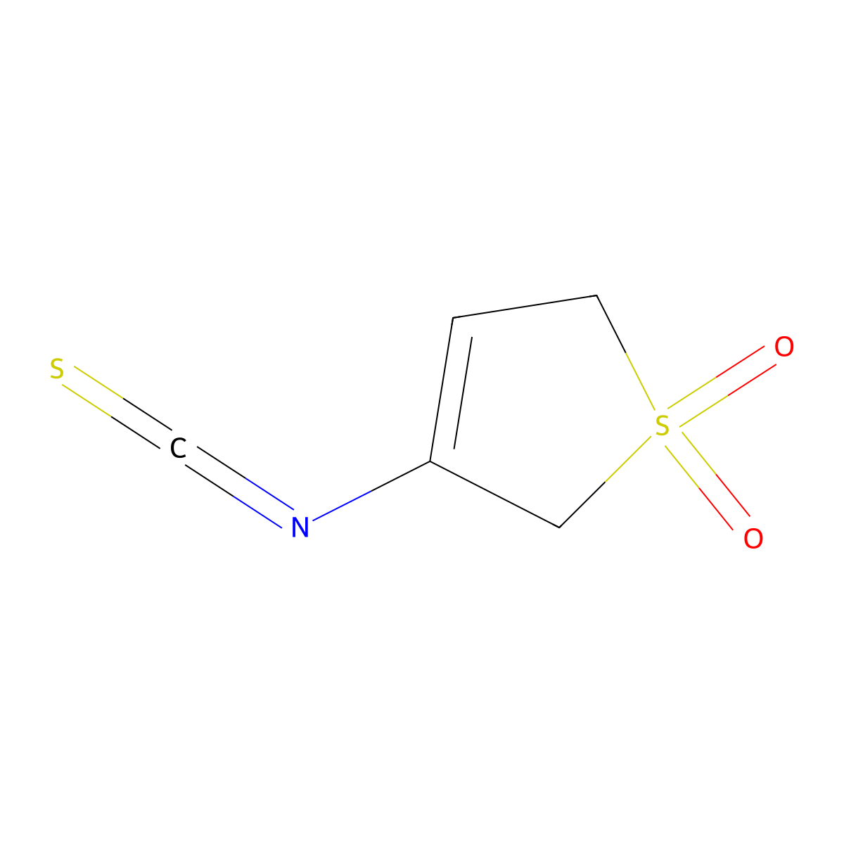 3-Isothiocyanato-2,5-dihydrothiophene 1,1-dioxide molecular structure, CAS 571155-23-2
