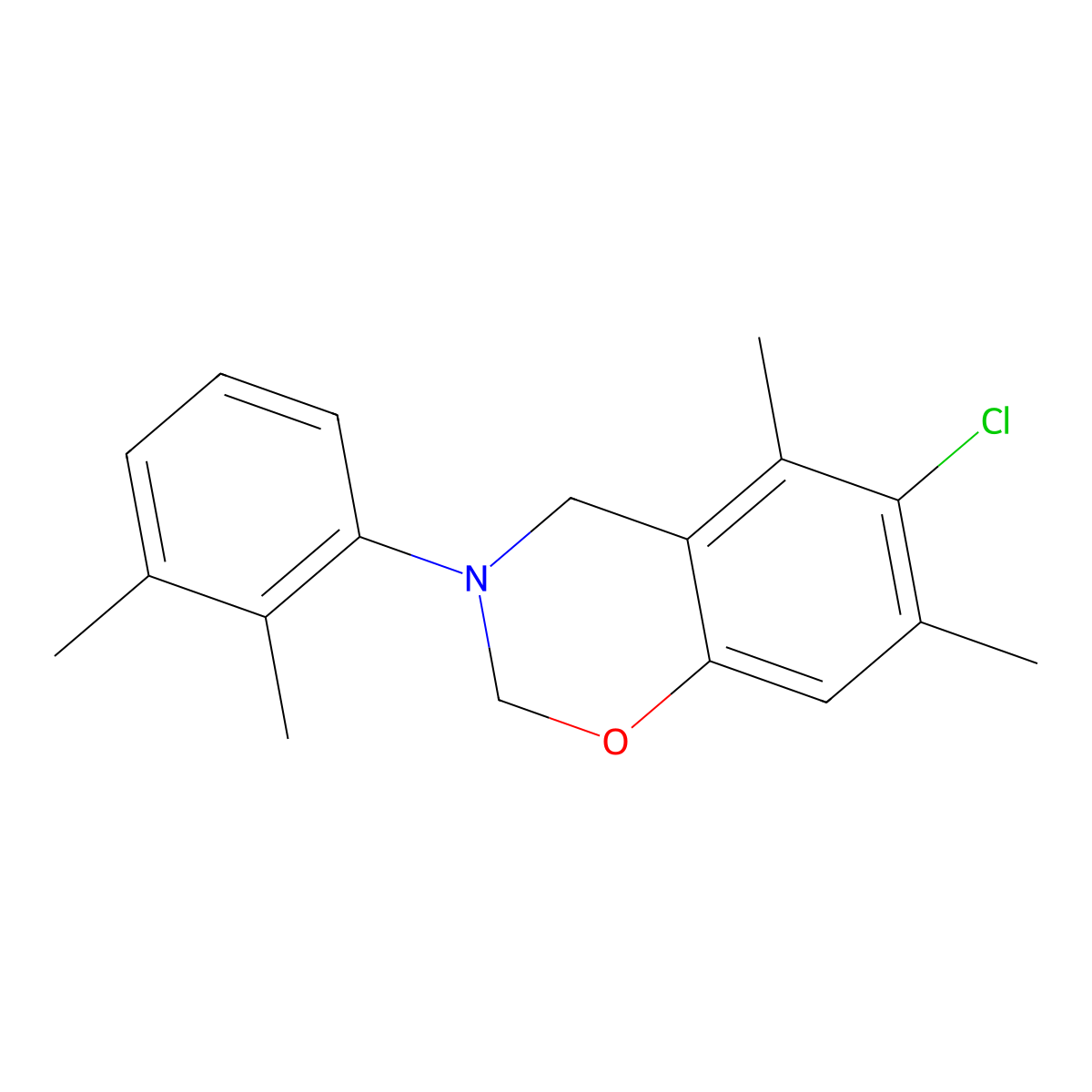 6-Chloro-3-(2,3-dimethylphenyl)-5,7-dimethyl-2,4-dihydro-1,3-benzoxazine molecular structure, CAS 571161-62-1