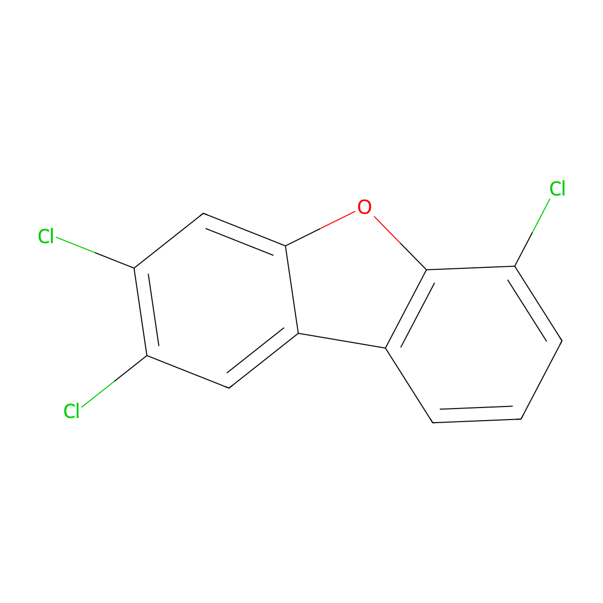 2,3,6-Trichlorodibenzofuran molecular structure, CAS 57117-33-6