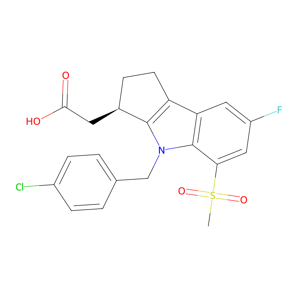 Laropiprant molecular structure, CAS 571170-77-9