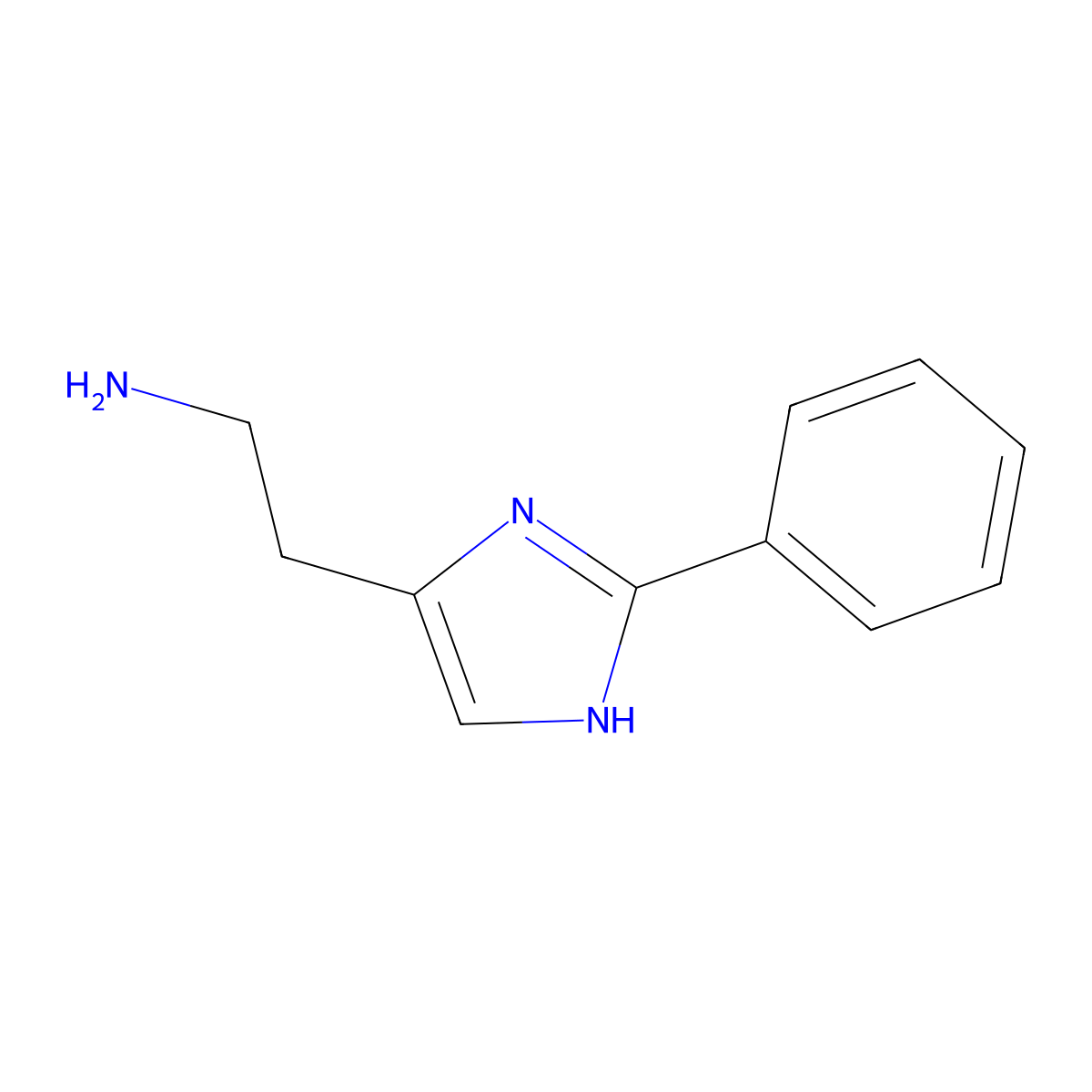 2-(2-Phenyl-1H-imidazol-5-yl)ethan-1-amine molecular structure, CAS 57118-68-0