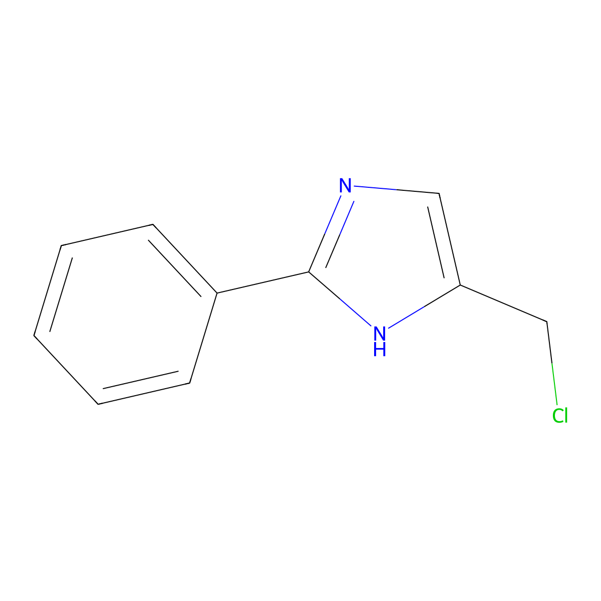 5-(Chloromethyl)-2-phenyl-1H-imidazole molecular structure, CAS 57118-89-5