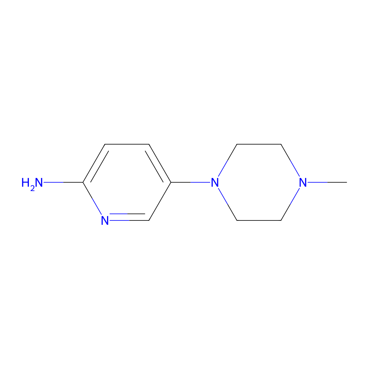 5-(4-Methylpiperazin-1-yl)pyridin-2-amine molecular structure, CAS 571189-49-6