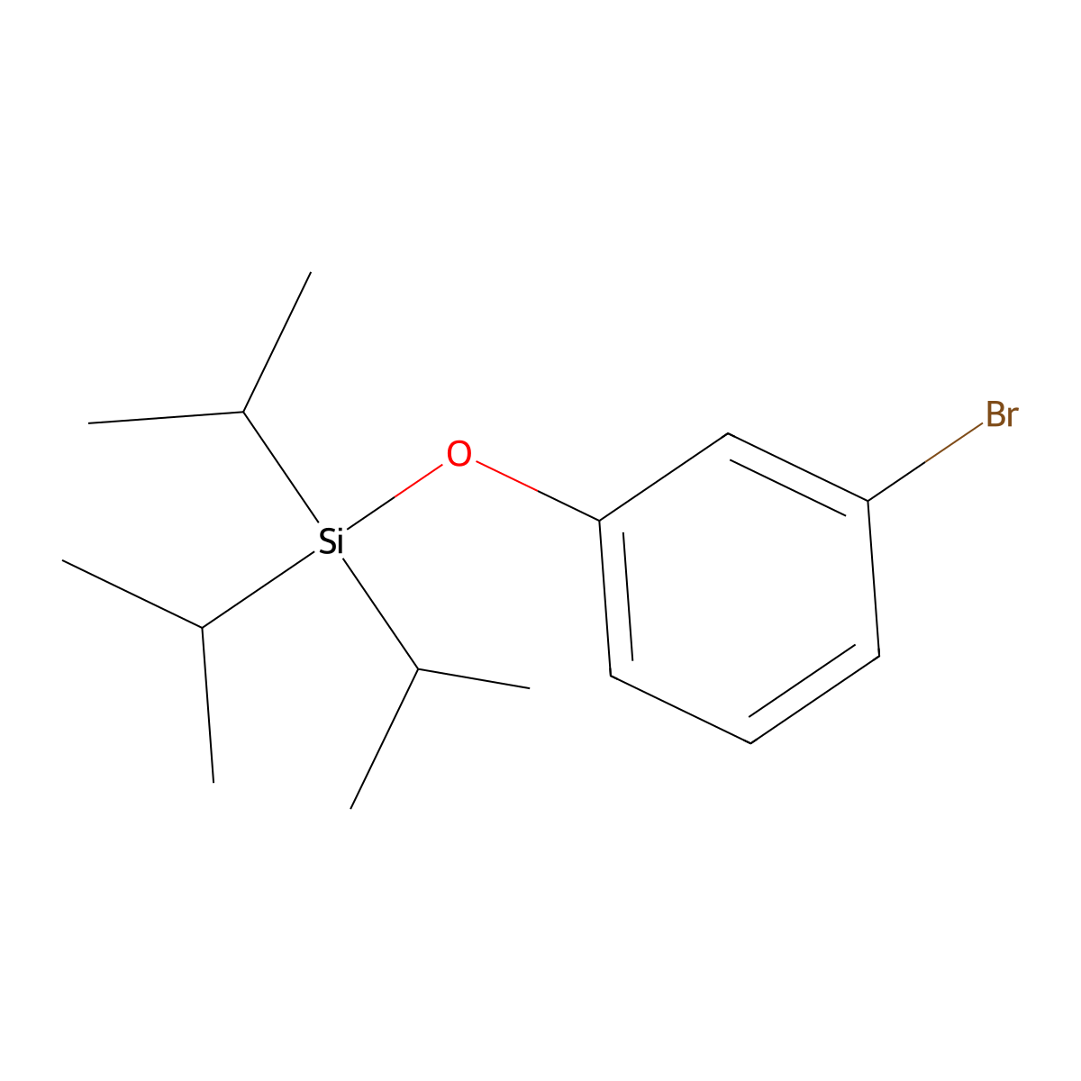 (3-Bromophenoxy)tri(propan-2-yl)silane molecular structure, CAS 571202-87-4