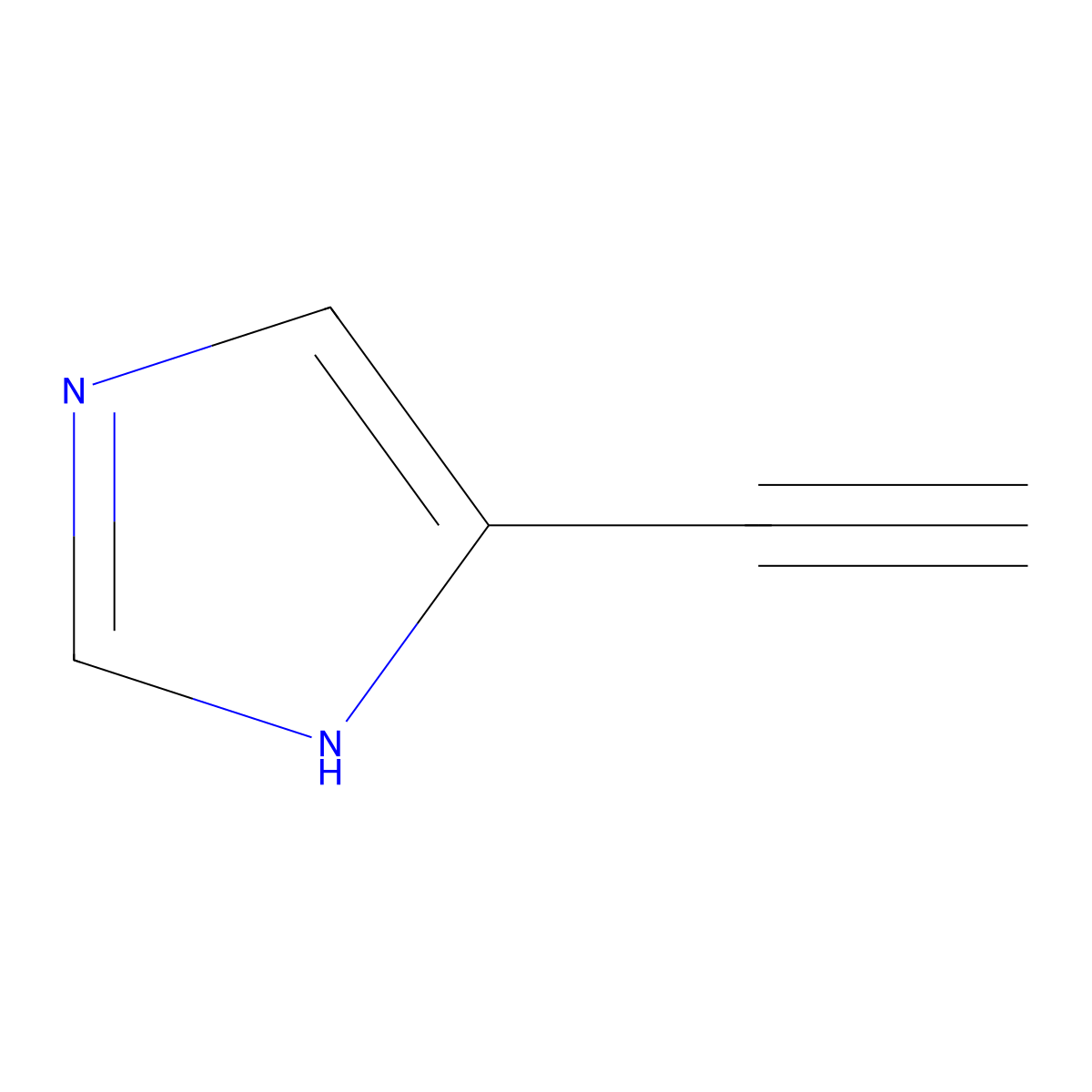 4-ethynyl-1H-imidazole molecular structure, CAS 57121-48-9