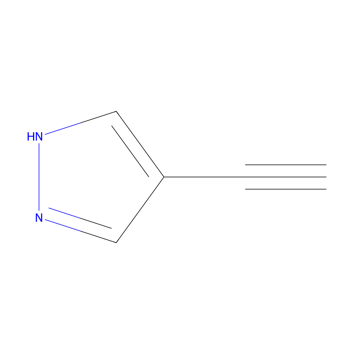 4-Ethynyl-1H-pyrazole molecular structure, CAS 57121-49-0