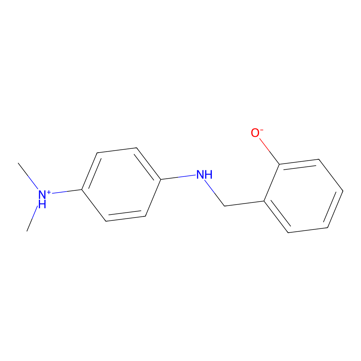 2-(((4-(Dimethylamino)phenyl)amino)methyl)phenol molecular structure, CAS 5713-64-4
