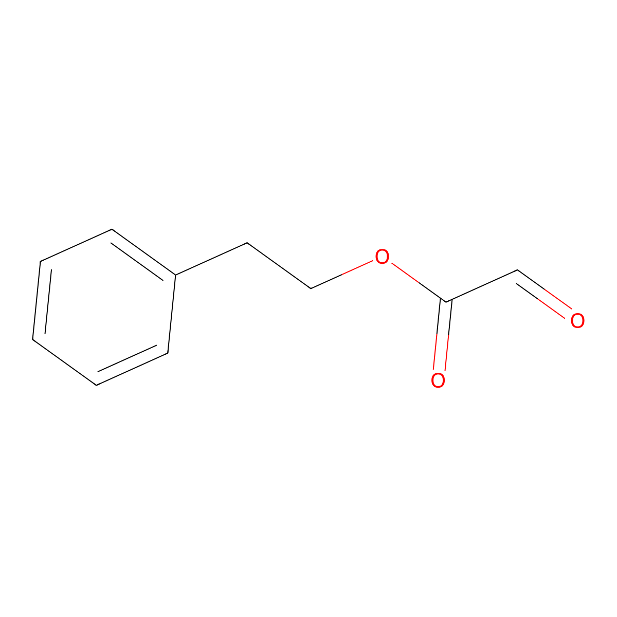 2-Phenylethyl oxoacetate molecular structure, CAS 57130-87-7