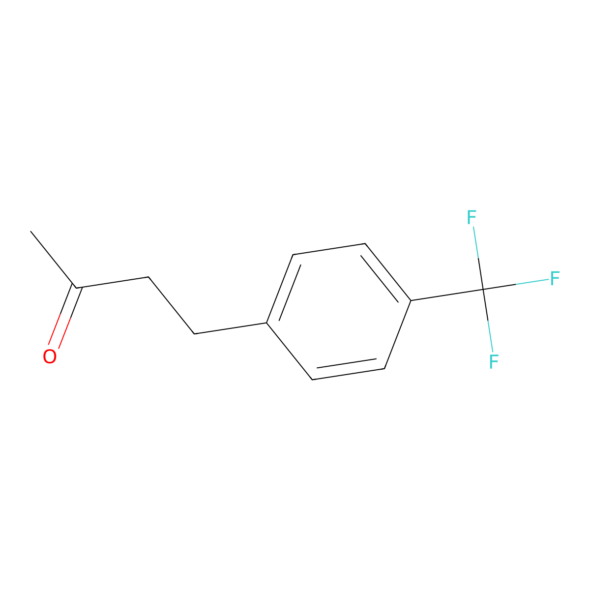 4-(4-(Trifluoromethyl)phenyl)butan-2-one molecular structure, CAS 57132-19-1