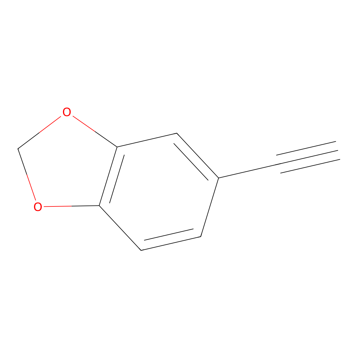 5-Ethynylbenzo-1,3-dioxole molecular structure, CAS 57134-53-9