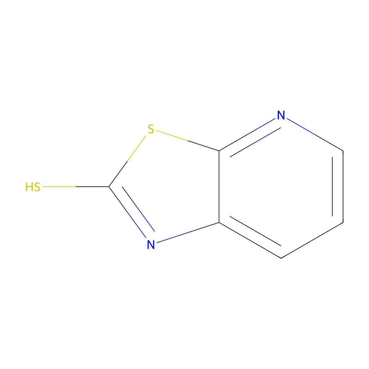 [1,3]Thiazolo[5,4-b]pyridine-2-thiol molecular structure, CAS 57135-09-8