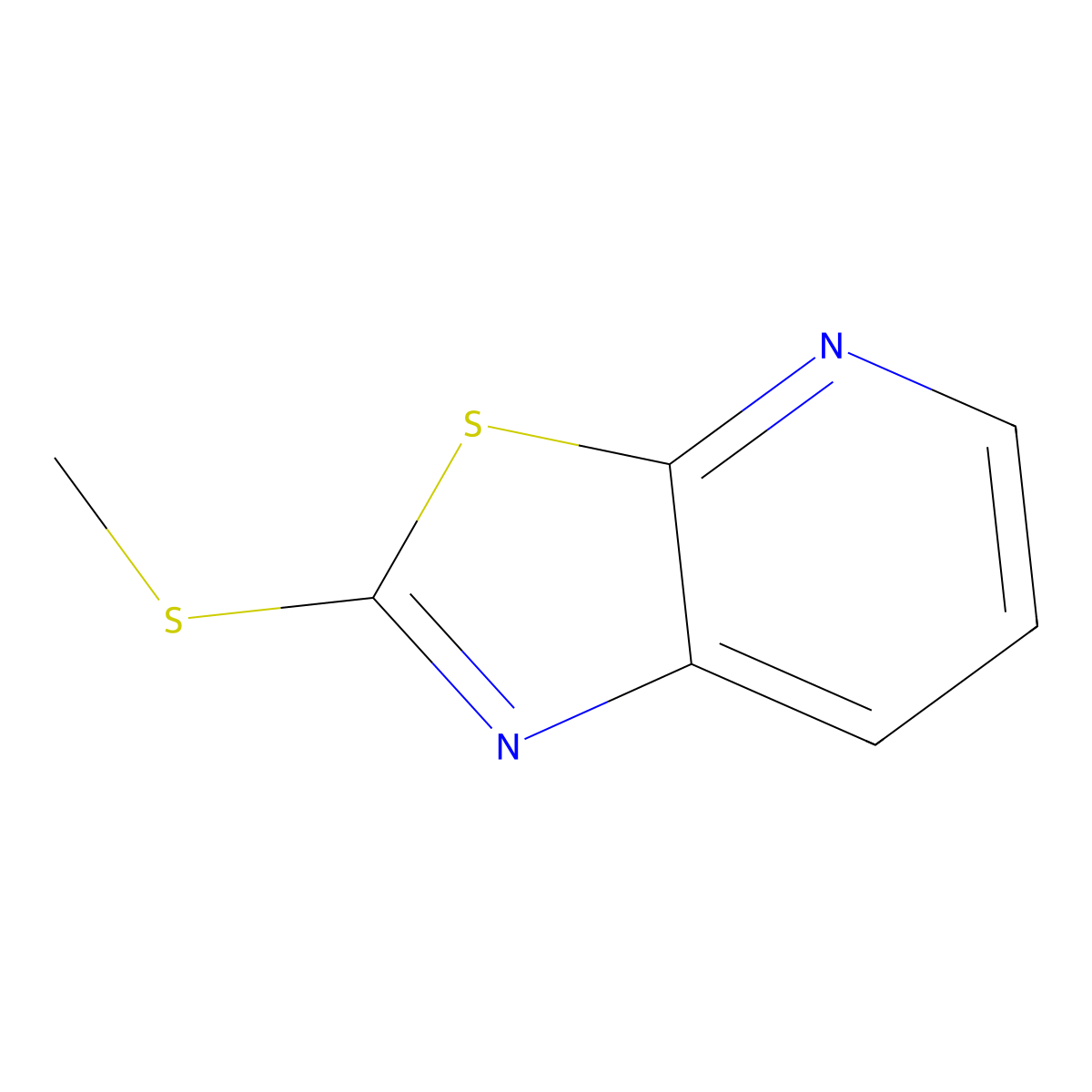 2-(Methylthio)thiazolo[5,4-b]pyridine molecular structure, CAS 57135-10-1