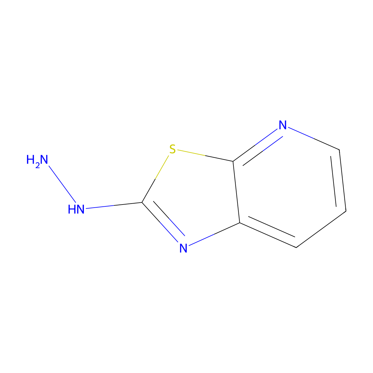 2-Hydrazinylthiazolo[5,4-b]pyridine molecular structure, CAS 57135-11-2