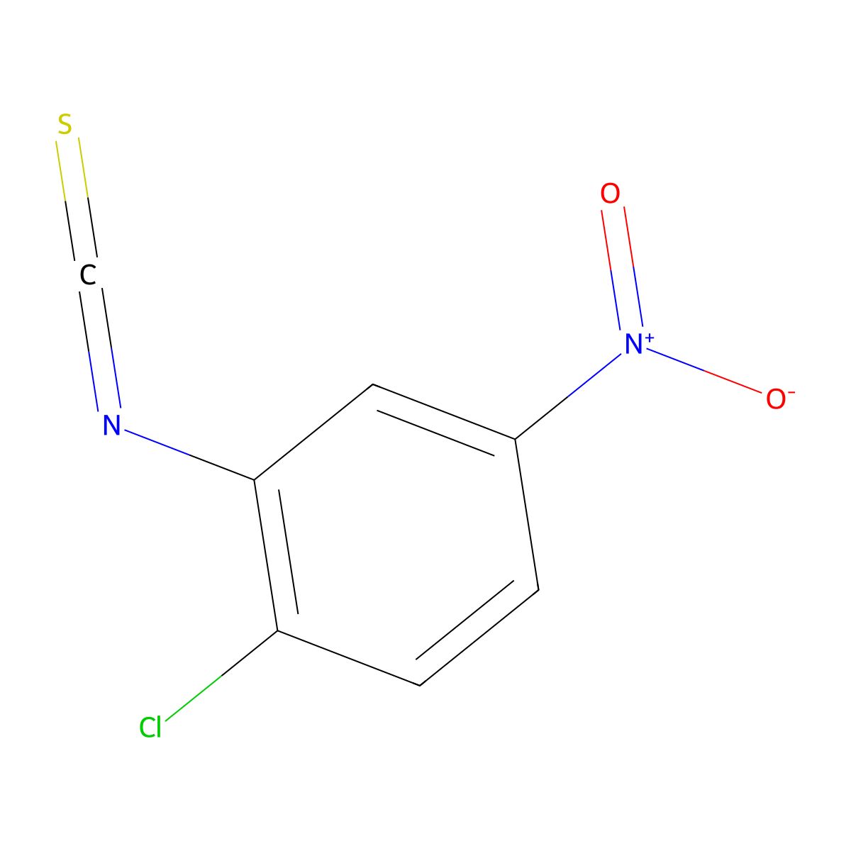 1-Chloro-2-isothiocyanato-4-nitrobenzene molecular structure, CAS 57135-68-9