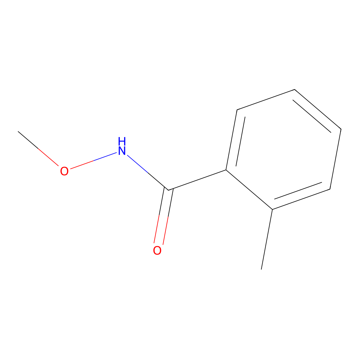 n-Methoxy-2-methylbenzamide molecular structure, CAS 57139-25-0