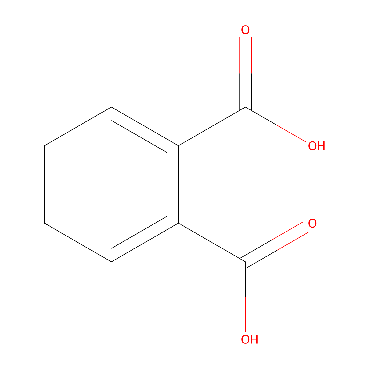 Phthalic Acid molecular structure, CAS 57142-78-6