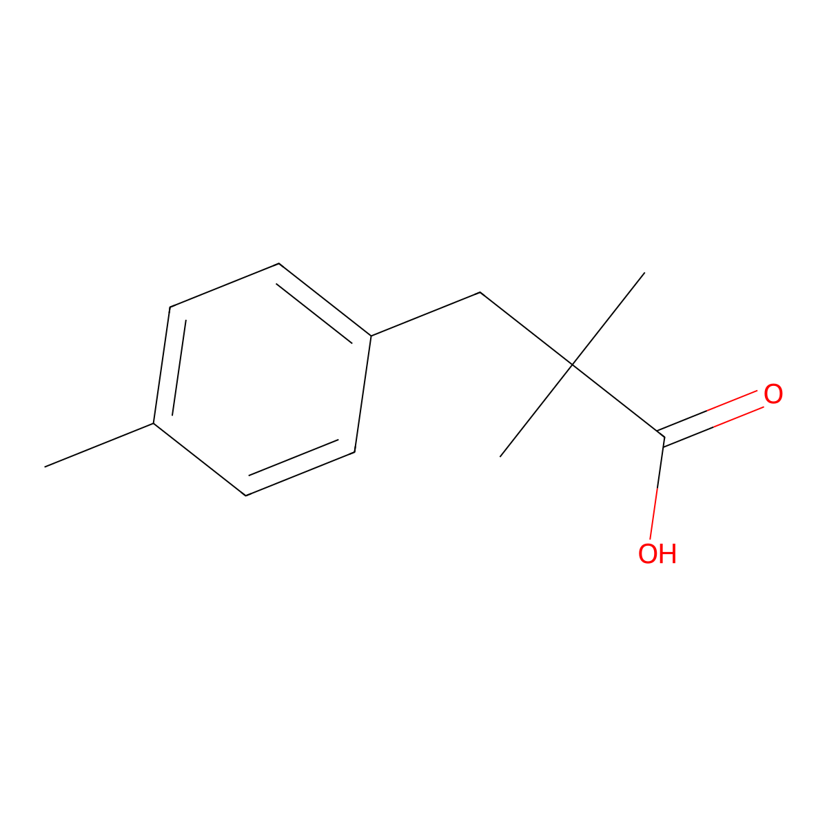 2,2-Dimethyl-3-p-tolylpropanoic acid molecular structure, CAS 57145-23-0