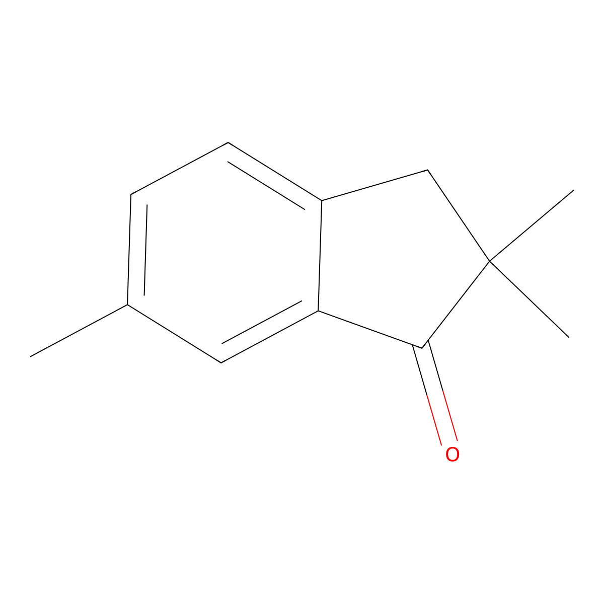 2,2,6-Trimethylindan-1-one molecular structure, CAS 57145-24-1