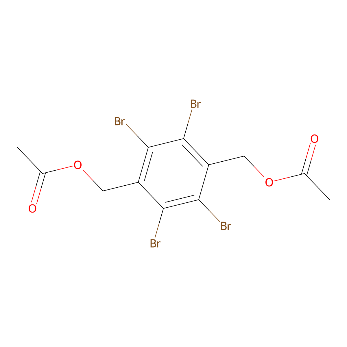 2,3,5,6-Tetrabromo-p-xylene-alpha,alpha'-diyl diacetate molecular structure, CAS 57147-05-4
