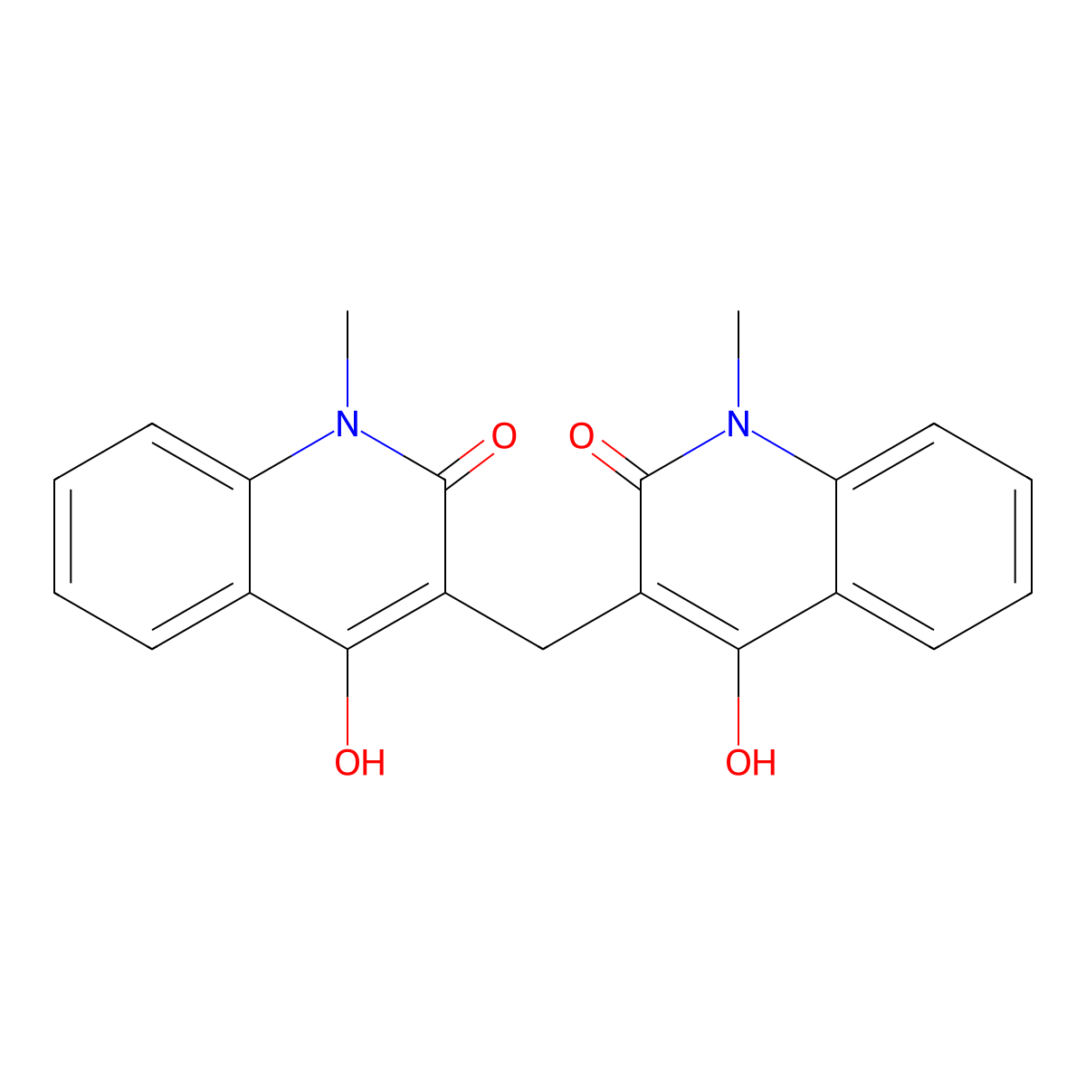 Zanthobisquinolone molecular structure, CAS 57147-67-8