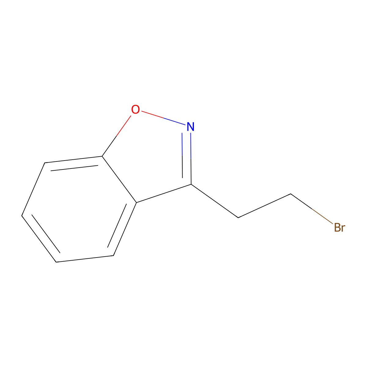 3-(2-Bromo-ethyl)-benzo[d]isoxazole molecular structure, CAS 57148-67-1