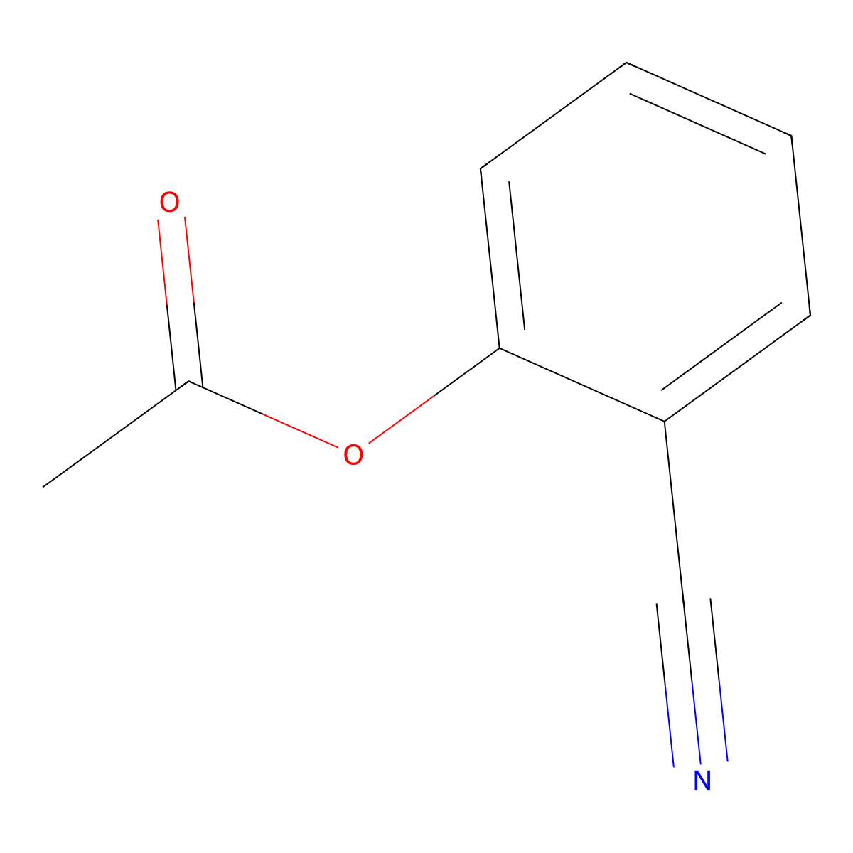2-Cyanophenyl acetate molecular structure, CAS 5715-02-6