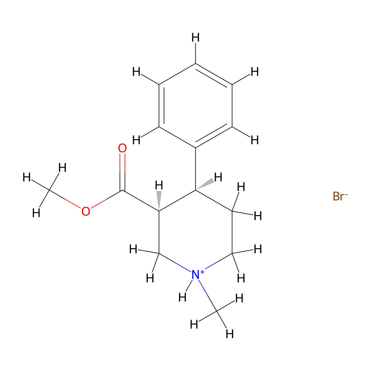 Nipecotic acid, 1-methyl-4-phenyl-, methyl ester, hydrobromide, (Z)-(+-)- molecular structure, CAS 57152-97-3