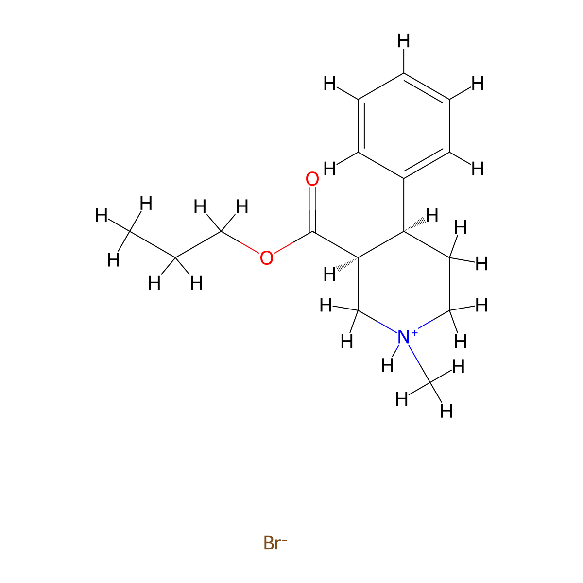 Nipecotic acid, 1-methyl-4-phenyl-, propyl ester, hydrobromide, (Z)-(+-)- molecular structure, CAS 57153-01-2