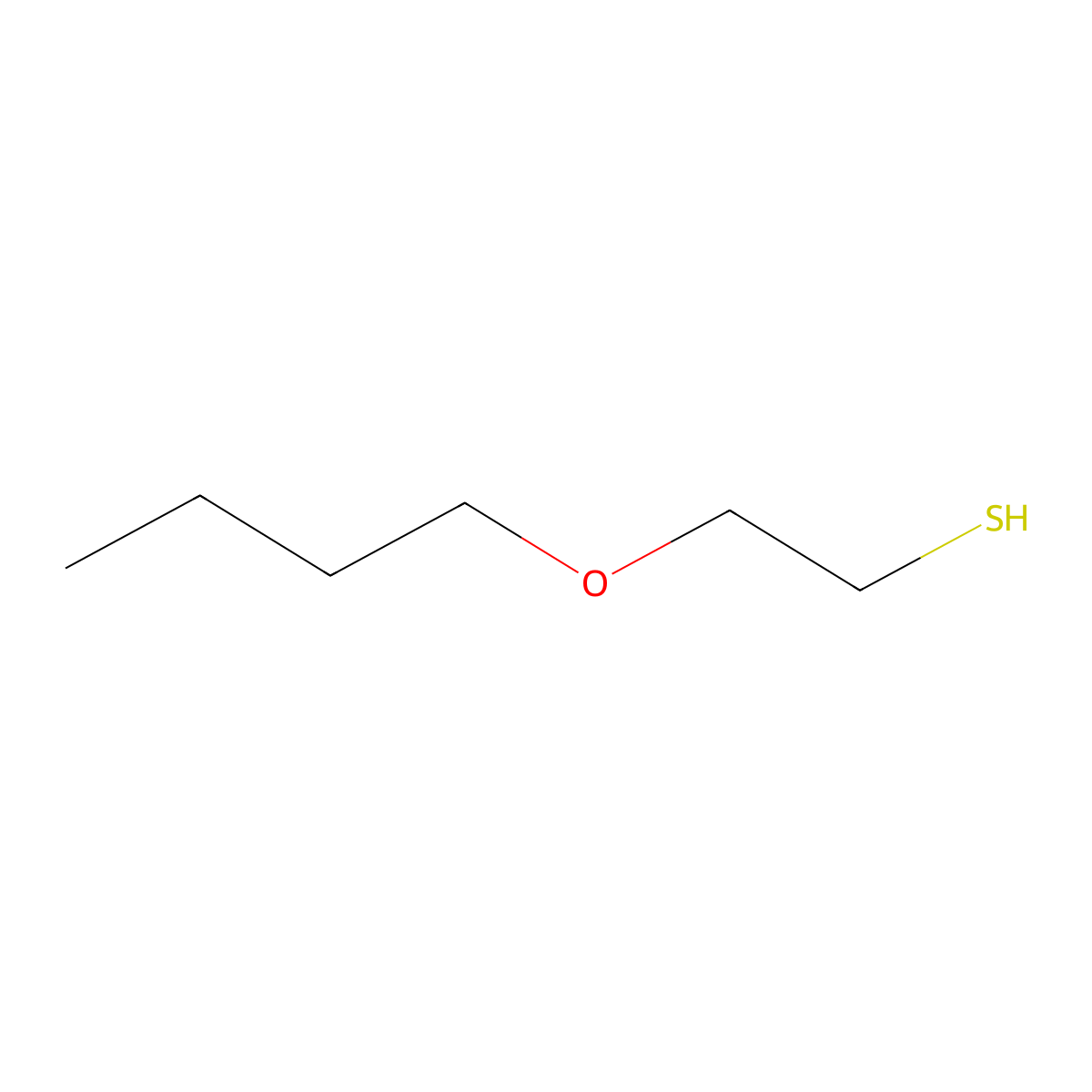 2-Butoxyethane-1-thiol molecular structure, CAS 57153-10-3