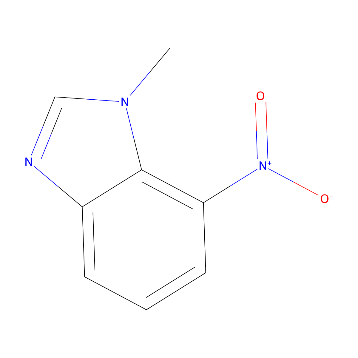 1-Methyl-7-nitro-1H-benzo[d]imidazole molecular structure, CAS 57155-23-4