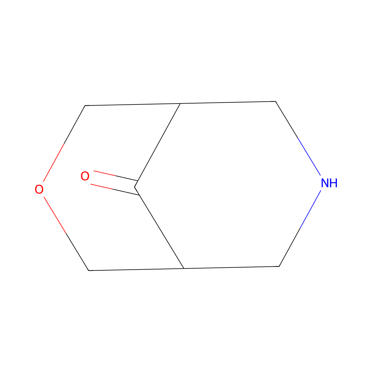 3-Oxa-7-azabicyclo[3.3.1]nonan-9-one molecular structure, CAS 57155-42-7