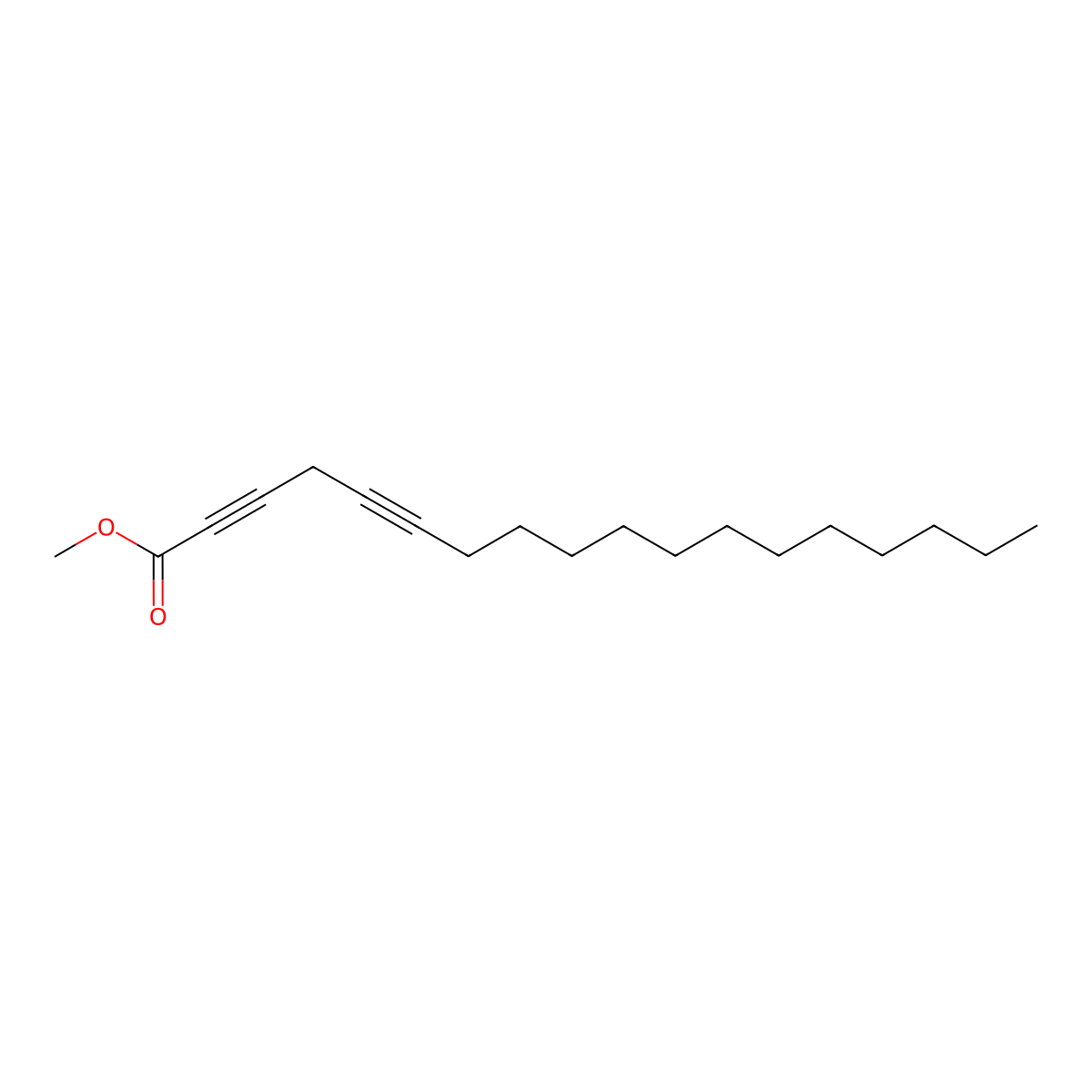 Methyl 2,5-octadecadiynoate molecular structure, CAS 57156-91-9