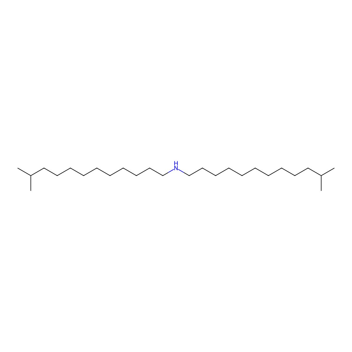 Isotridecanamine, N-isotridecyl- molecular structure, CAS 57157-80-9